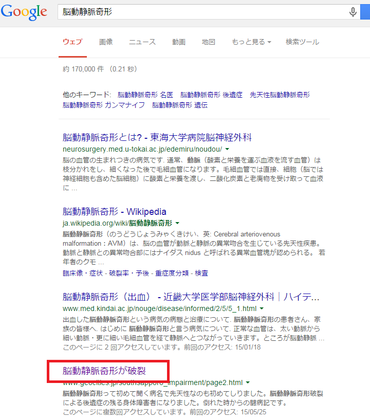 google検索結果